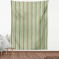 thumbnail image 3 of Ambesonne Striped Fabric by the Yard Upholstery, Nostalgic Fashion Art, 2 Yards, Brown Teal, 3 of 4