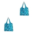 thumbnail image 2 of Guardurnaity Bolsa de almacenamiento de gran capacidad, bolsas de compras, resistente, portátil, plegable, de poliéster, bolsa de regalo, Animal azul 2piezas, 2 of 6