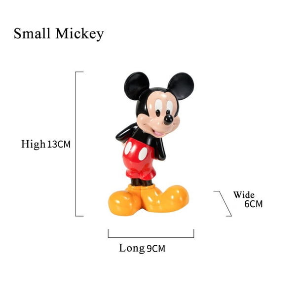 Figura de Disney TureMouse para niños, figura de Minnie Mouse, figura de Auckland, modelo de resina, muñecas de estatua, juguete de regalo, decoración de coche de moda, 13 cm, 21 cm zhangmengya LED