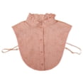 thumbnail image 3 of Fake Collar Detachable for Women Helii Casual Elegant Elegant Button Down Ruffle Blouses Half Shirts Round Outfits Accessories Pink Adjustable Dickey Collar, 3 of 4