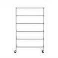 thumbnail image 2 of Furinno Wayar 6-Tier Metal Storage Shelf Rack, 48 x 18 x 78, Stainless Steel, 2 of 5