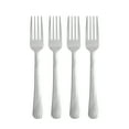 thumbnail image 6 of Mainstays 4-Piece Swirl Stainless Steel Dinner Fork Set, Silver Tableware, 6 of 10