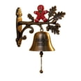 thumbnail image 2 of Dserfhy Rustic Metal Welcome Bell Christmas Wall Mounted Door Bell Vintage Dinner Bell for Outdoor Front Door Porch Home Decor, 2 of 8