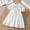 Blanc, variante sur JDQJBZ Robe à Manches Courtes pour Tout-Petits, Col en Dentelle, Robe de Fête Unie Blanche pour 2-14 Ans