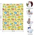 thumbnail image 4 of Colorful Cartoon Dinosaurs Blanket,Comfortable Soft Lamb Wool Throw Blanket,All Season,Warm Lightweight Blankets for Sofa Bed Couch Living Room Chair,30"x40", 4 of 4