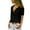 Black, variant on Button down Shirts for Women Dressy Casual Collared Short Sleeve Tops Summer Loose Fit Solid Color Blouses (XL, White)