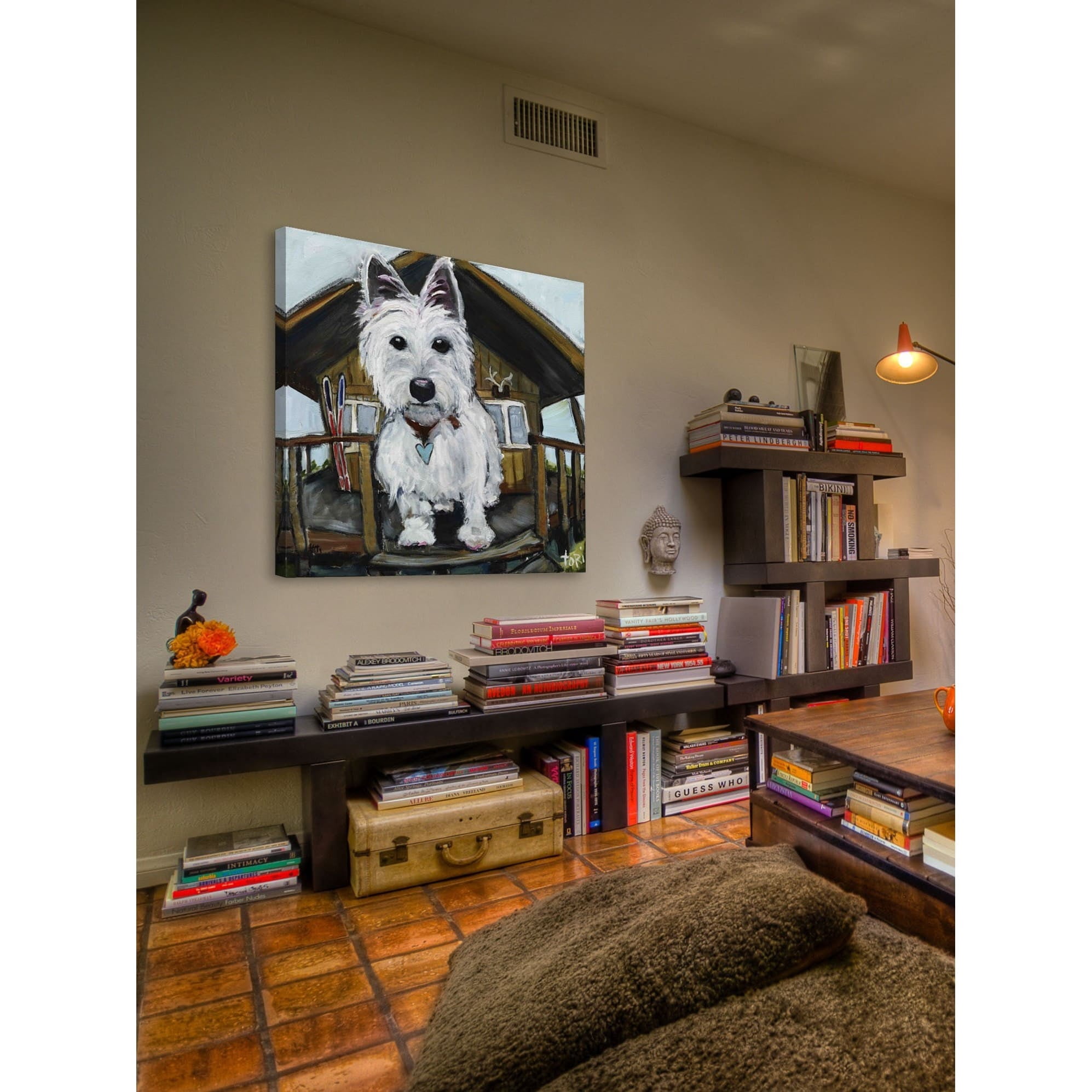 Marmont Hill Inc Marmont Hill - "Dash In Cabin" by Tori Campisi Painting Print on Canvas - Multi-color