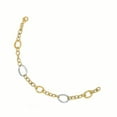 thumbnail image 2 of Leslies 14k Two-Tone Polished Link Bracelet, 2 of 3