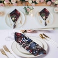 thumbnail image 3 of 250 Anniversary USA Flag Cloth Napkins, Blue Red Fireworks Washable and Reusable Dinner Napkins Set of 4, Table Napkin for Kitchen Party Birthday Wedding Hotel Housewarming 20"x20", 3 of 9