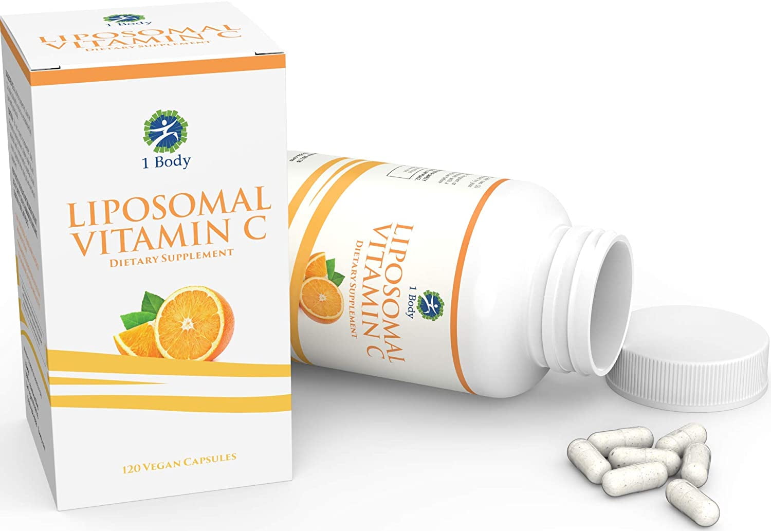 Buy 1 Body High Absorption Liposomal Vitamin C 1200mg Collagen Support