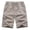 Khaki, variant on Men's Big and Tall Elastic Waist Shorts Loose with Pockets