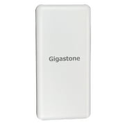 Gigastone Dual Output Powerbank 10,000 mAh Battery charger White, Fast Charge Compatible with Apple iPhone Xs/XS MAX Nintendo Switch iPad - GS-PB-7112W-R