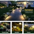 thumbnail image 6 of Solar Lights for Outside,16 Pack Flickering Flame LED Solar Outdoor Lights, Waterproof Solar Garden Lights Maintain 10 Hours of Lighting for Christmas, Garden, Landscape, Path, Yard, Patio, 6 of 10