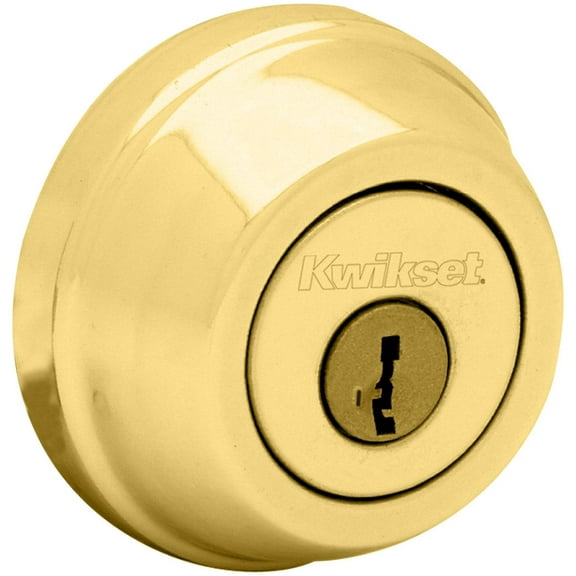 Kwikset 780-S.Strkp 780 Single Cylinder Keyed Entry Deadbolt - Brass