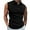 Black T Shirts for Men, variant on Sleeveless Golf Shirts for Men with Pocket Button Collared Waffleknit Tank Tops Mens Solid Color Slim Pullover Casual Comfort Tshirts Tees