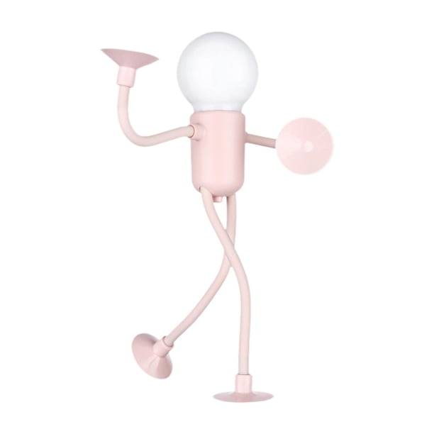 Lámpara decorativa de forma intercambiable, divertida y única, para dormitorio, bricolaje, forma nocturna. Rosa