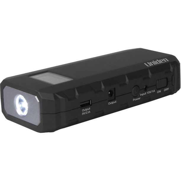 Uniden UPP120BK 12,000mAh Emergency Power Pack Jump Starter with Air