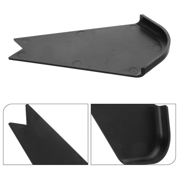 IDEANATEGRATE Rv Slide Out Corner Protectors 1Pcs Black Abs Corner Cap For Traveling Camping 16.50X8.00X1.50Cm