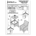 thumbnail image 4 of Jofran Chaise de Salle à Manger Rembourrée Hampton en Ivoire, 4 of 4