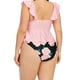 thumbnail image 4 of Traje de baño de playa de bikini sin espalda sin mangas dividido para mujer sin soporte de acero Fridja nalpqowj22020, 4 of 8