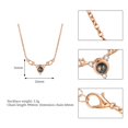 thumbnail image 2 of Joyería delicada de moda para mujer, colgante de cristal, collar de cadena para el cuello, accesorio para niña (oro), 2 of 8