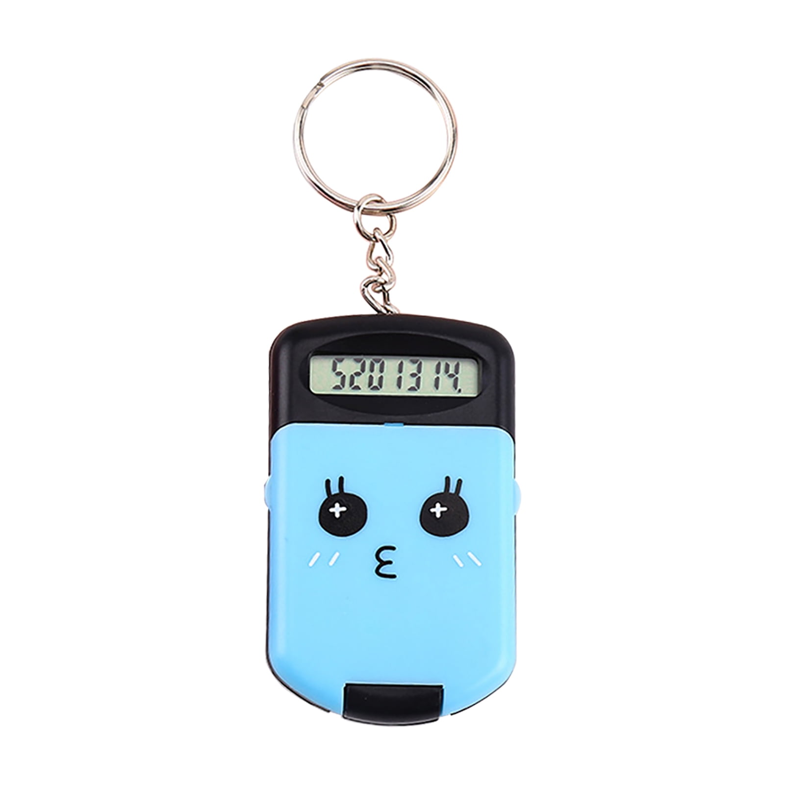Plastic 8 Digits Electronic Mini Calculator Keychain Office School Supplies O3A0 