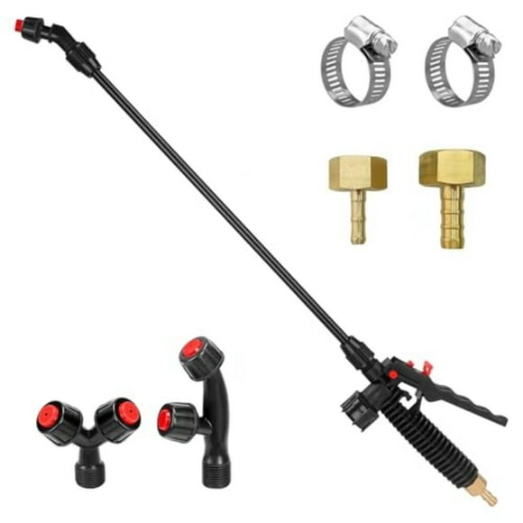 Manual Backpack Sprayer Boom Comes With 3 Nozzles, 1/4" And 3/8" Brass Barbs