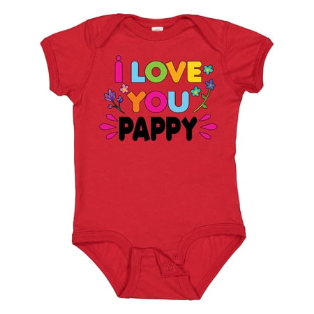 

Inktastic I Love You Pappy with Flowers Gift Baby Girl Bodysuit