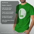 thumbnail image 6 of Men's Nintendo Luigi Circle Icon  Graphic T-Shirt, 6 of 10