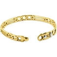 thumbnail image 2 of Pompeii Men's Figaro Link 14k Gold (24gram) or Platinum (39gram) 7mm Bracelet 8.5" (,), 2 of 3