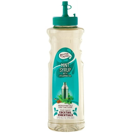 Master of Mixes Cocktail Essentials Mint Syrup Liquid, 375 ml Plastic Bottle (12.7 fl oz)