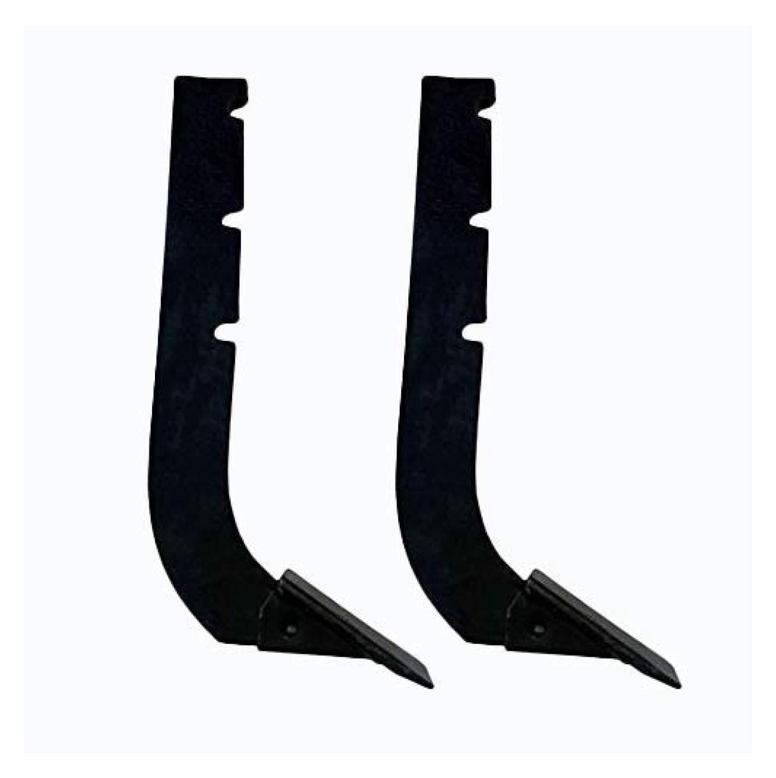 Scarifier Shank Set - 2 Pack - 17.5 Inch Box Blade Shank with Front Notches - Heat Treated - 2.5" Width, 0.75" Thickness - Lawn Aerator Tines