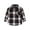Brown, variant on Toddler Boys Girls Shirts Flannel Jacket Plaid Long Sleeve Lapel Button Down Shacket Baby Coat Outwear Clothes Tops for Kids Size 2-3T