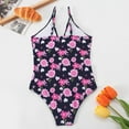 thumbnail image 5 of Elainilye Fashion Girls Swimsuit One Piece Bathing Suit Summer Cute Print Bikini Sling Swimwear, Sizes 8-14 Years, 5 of 9