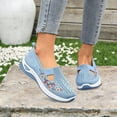 thumbnail image 5 of Women Casual Shoes Soft Sole Canvas Shoes Slip On Casual Shoes Breathable Daily Footwear Comfortable For Ladies All Day Wear ,Us Size:9, 5 of 8