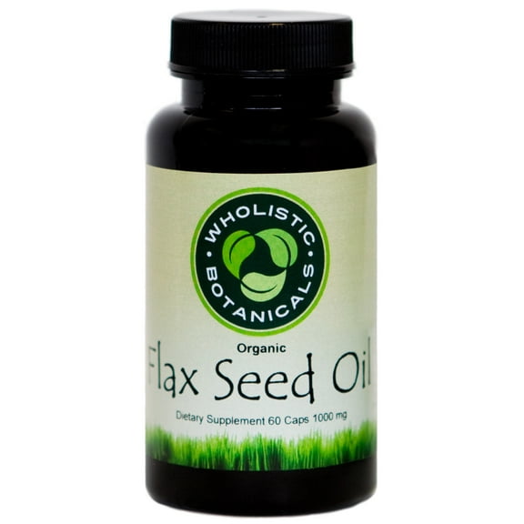 Wholistic Botanicals Flax Seed Oil Capsule 60 ct.