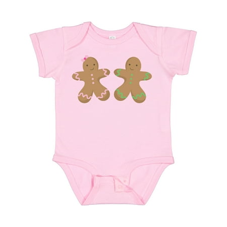 

Inktastic Twin Gingerbread Boy and Girl Co Gift Baby Boy or Baby Girl Bodysuit