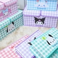 thumbnail image 5 of Kawaii cartoon Hello kittykuromiMy melody storage box dormitory underwear double-cover partition storage box wardrobe foldable, 5 of 23