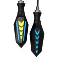 thumbnail image 1 of funtasica 2 Pieces Motorcycle Indicators Turn Lights LED Bulbs 12V Super Bright Blue, 1 of 7