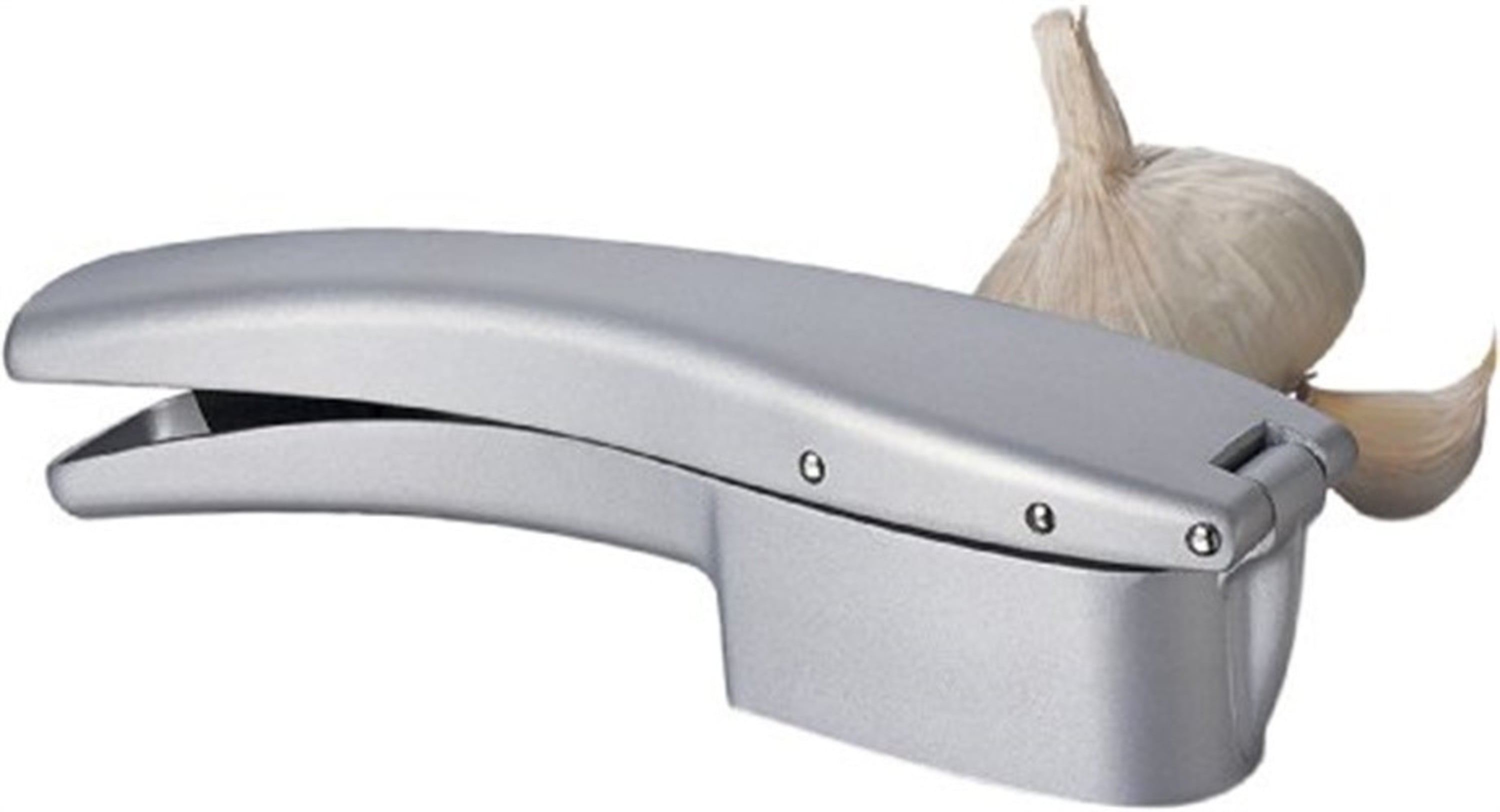 Amco Dishwasher Safe Garlic Press and Slicer in Silver