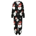 thumbnail image 5 of Uaswgudfs Family Matching Christmas Pajamas Set Xmas Pjs Set Soft Long Sleeve Sleepwear Elk Antler Hooded Jumpsuit Loungewear, 5 of 7