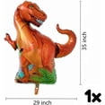 thumbnail image 4 of Set de decoraciones para fiesta de dinosaurios: globo rojo número 7, globos de dinosaurio, decoraciones de cumpleaños de dinosaurio, decoraciones de dinosaurio T-Rex Tiranosaurio Rex, 4 of 5