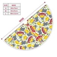 thumbnail image 3 of Rocae Hippopotamus for Christmas Tree Skirt with Pom Pom Trim for Holiday Party for Holiday Home Decor Indoor Outdoor-30", 3 of 7