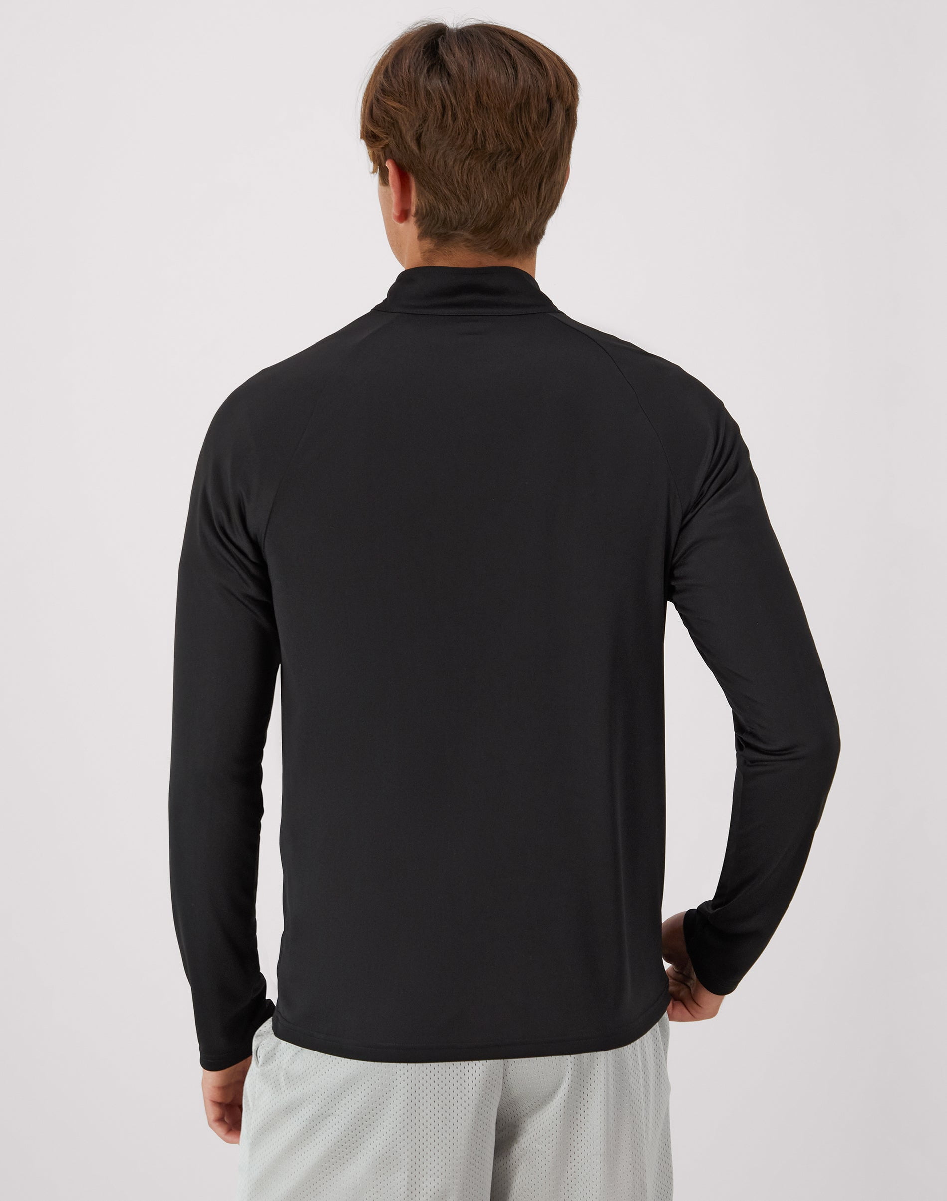 Hanes Cool DRI Men's Quarter Zip Pullover Black S - Walmart.com