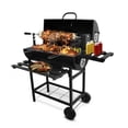 thumbnail image 1 of Parrilla Asador de carbón Tipo barril con Spiedo Eléctrico y Ruedas Acero Inoxidable, 1 of 6