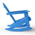 thumbnail image 6 of (2 pack) WestinTrends Malibu Outdoor Patio Porch Rocking Adirondack Chair, Pacific Blue, 6 of 13