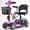 LightPurple, variant on ​TOXOZERS Mobility Scooter for Seniors and Disabled Individuals Featuring Bright Headlights, USB Port, Basket, and Long-Range Battery in LightPurple
