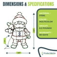 thumbnail image 3 of ProductWorks 48 Pouces Pro-Line Animation LED Père Noël Flottant Décoration de Jardin de Noël, 3 of 9