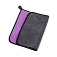thumbnail image 3 of Bigersell Car Wash Towels Reversible Thick Microfiber Towels for Cars Machine Wash Microfiber Quick Dry Wipe Car Towel Reuseable Cleaning Cloths Machine Wash Purple, 3 of 3