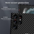 thumbnail image 4 of Personality Handsome Light Thin Carbon Fiber Pattern PC Phone case for Samsung Galaxy S22 S21 Ultra Plus Bumper Unique Comfortable Cool Shockproof Back Cover(Red Black,S21 Ultra), 4 of 8